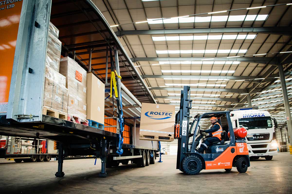 Loading Lorry in Warehouse